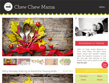 Tablet Screenshot of chewchewmama.com